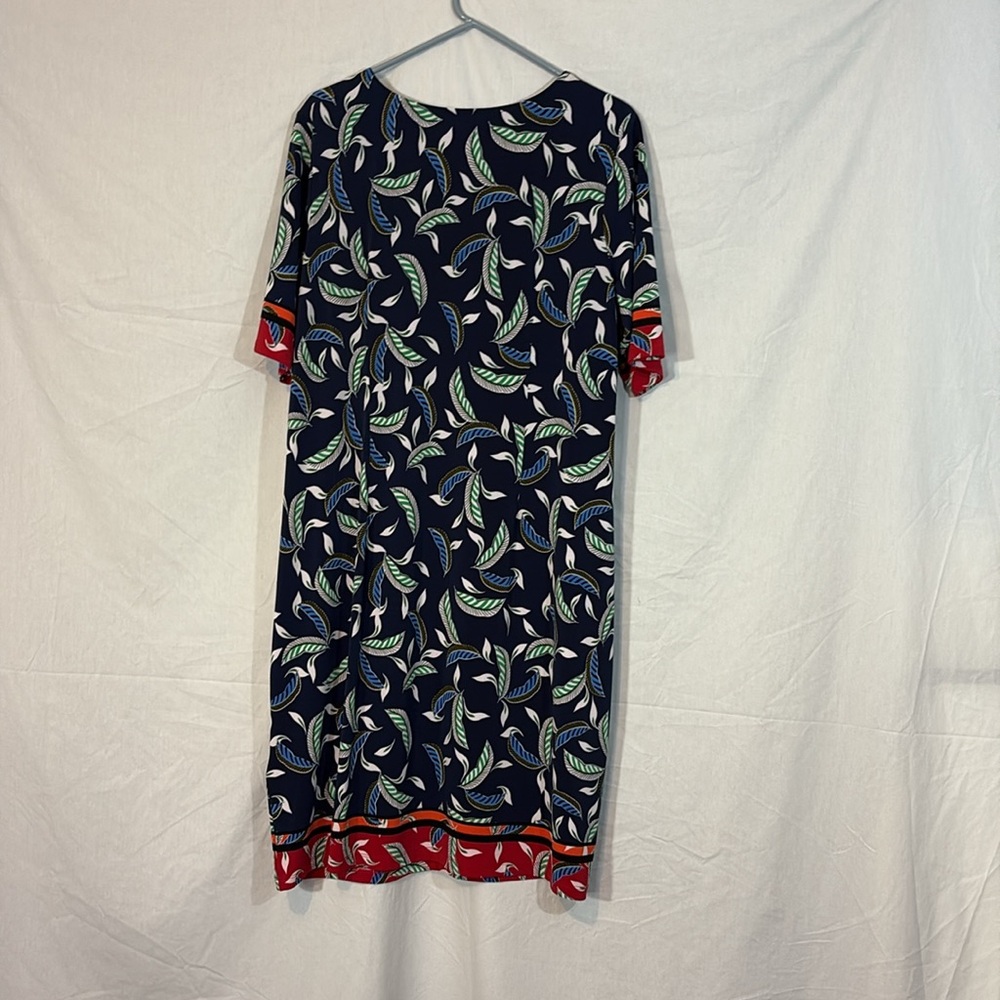 Roz & Ali Leaf Print Midi Dress - Picture 6 of 6